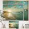 Designart - Coastal Pastel Horizon - Nautical & Coastal Canvas in Gold Frame